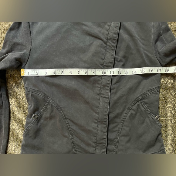 Anthropologie Marrakech Faravel Moto Jacket cotton size small navy blue - Picture 8 of 16